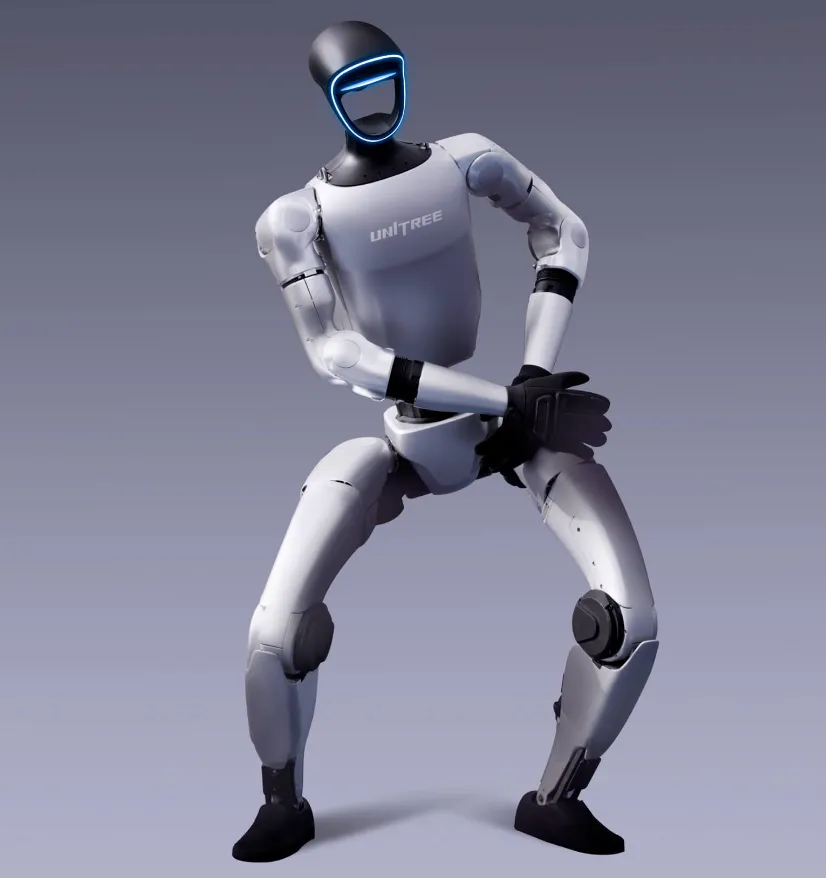 Unitree G1 half-size humanoid — one of the volume sellers behind China's 86-97% global shipment share